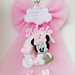 Fiocco nascita personalizzato Minnie rosa Femminuccia 