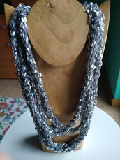 Collana in filato "ladder"