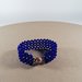 Bracciale blu cristalli e perline 