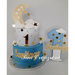 Torta scenografica torta finta Battesimo Baby Shower Compleanno  