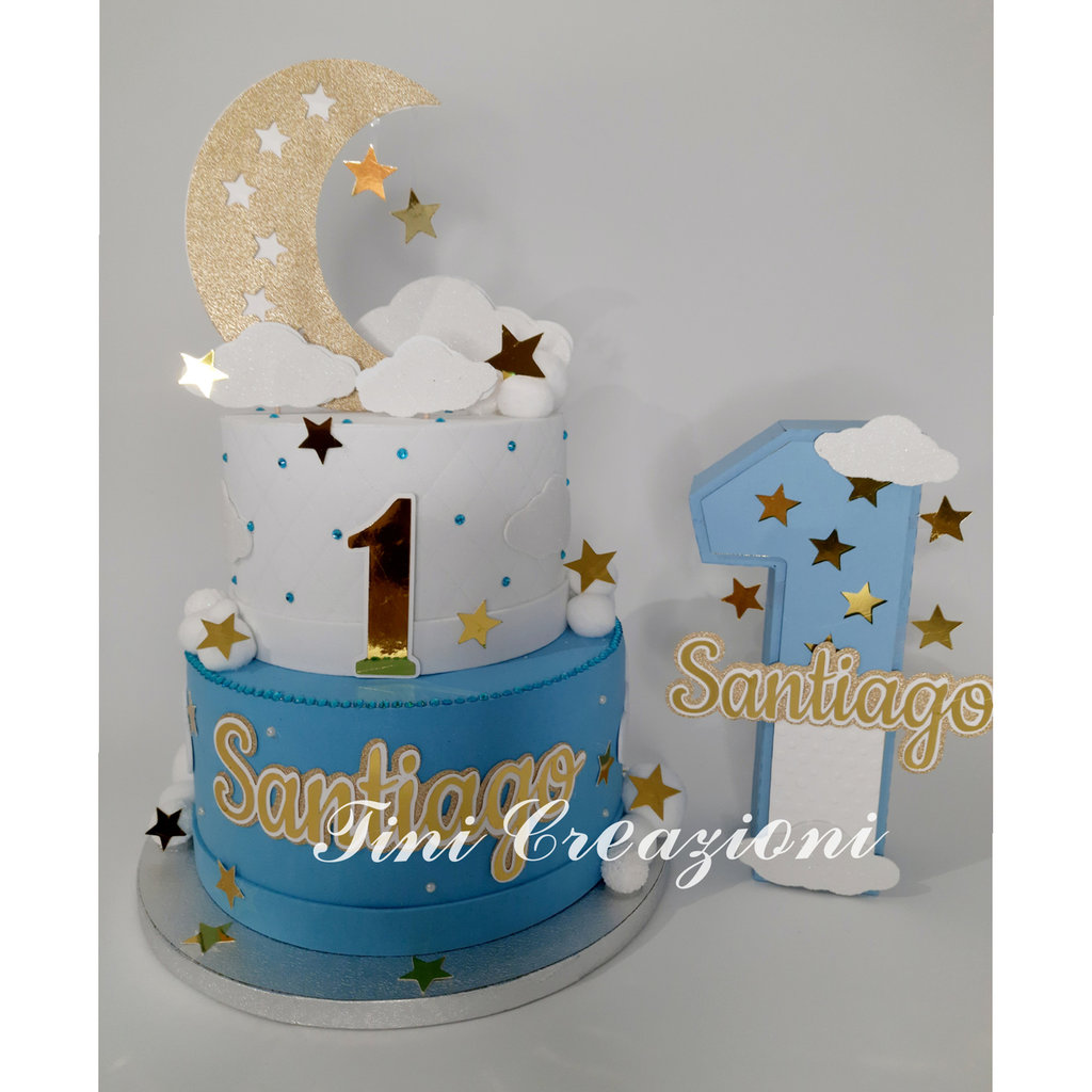 Torta scenografica torta finta Battesimo Baby Shower Compleanno