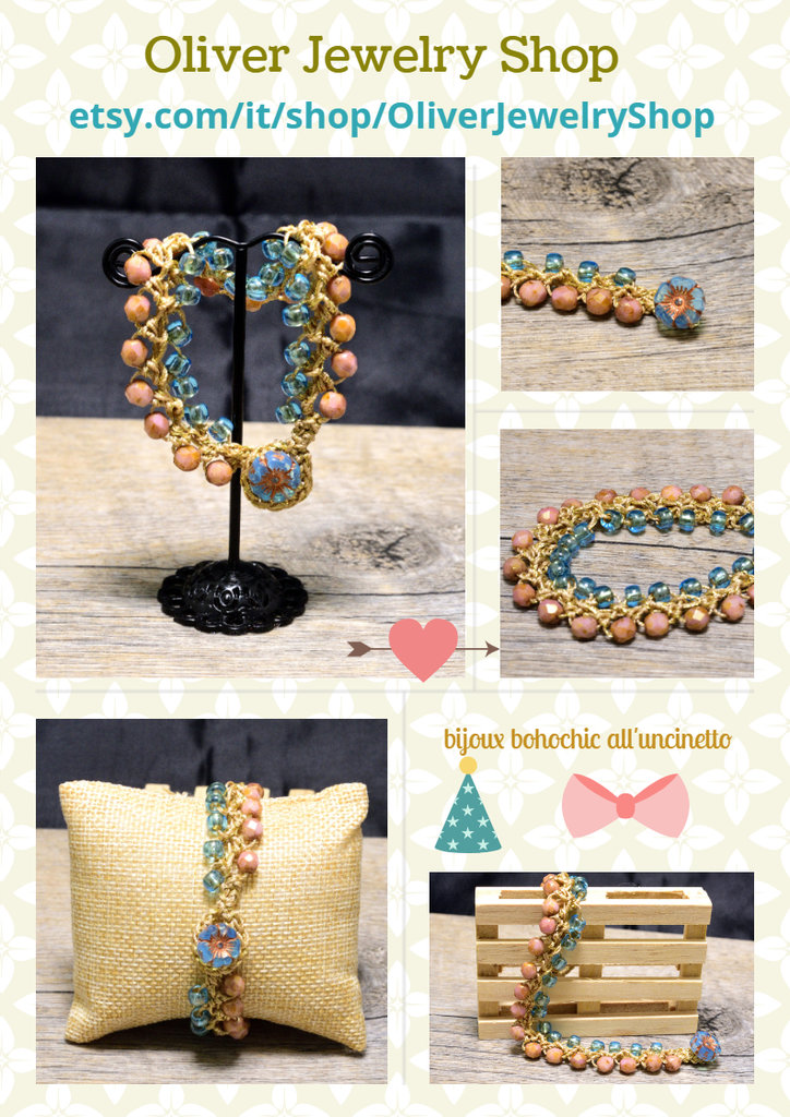 Stile Boho, bracciale intrecciato di guarigione perline, bracciale naturale gemma dichiarazione, regalo di Natale personalizzato-gioielli - Italia