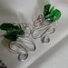 Orecchini wire argento e verde