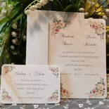 Invito di Matrimonio con fiori