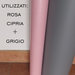 Lettera adesiva personalizzabile colore GRIGIO-ROSA CIPRIA con decoro floreale