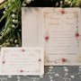 Invito Matrimonio decoro Fiori  con stampa gratis