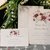 Invito Matrimonio decoro Fiori con stampa gratis