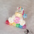 Cake topper compleanno unicorno cubi auguri arcobaleno personalizzabile per bimba