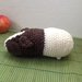 Cavia bianco e marrone amigurumi uncinetto gioco