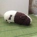 Cavia bianco e marrone amigurumi uncinetto gioco