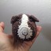 Cavia bianco e marrone amigurumi uncinetto gioco