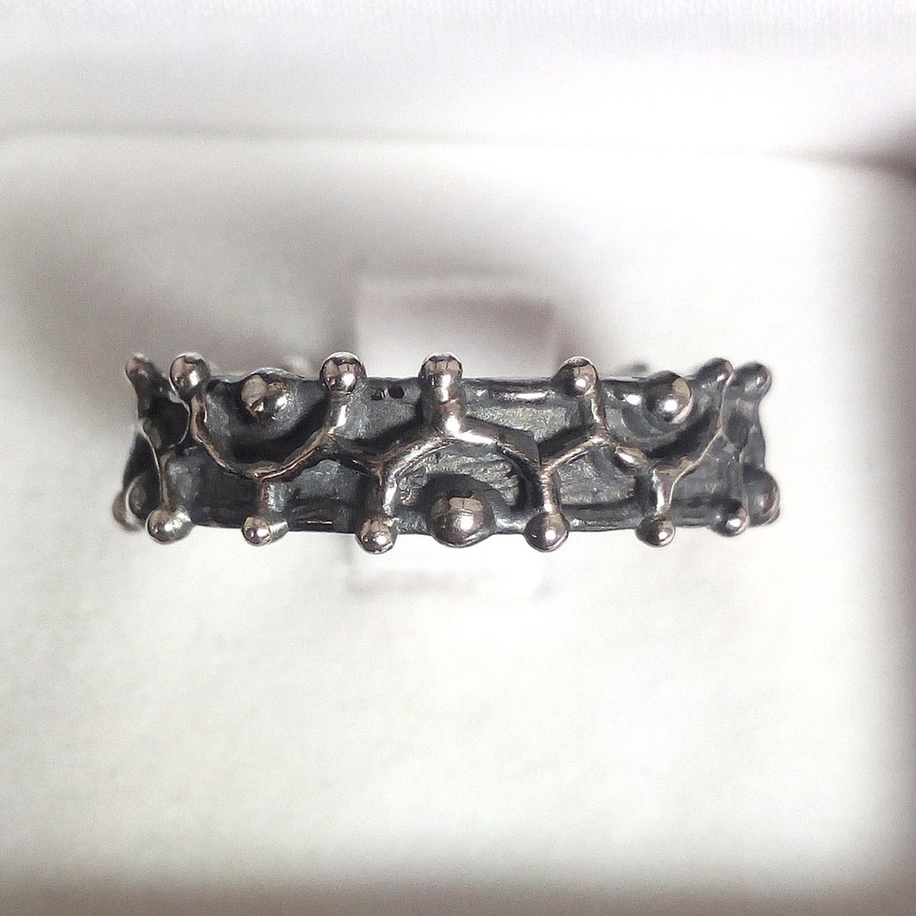 Anello Argento 925 Massiccio Empress Fatto A Mano, Senza Nichel, Tutti I Numeri - Foto 4