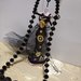 Collana con pietre dure nere