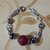 Bracciale con pietra dura bordeaux