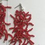 Orecchini pendenti rosso corallo