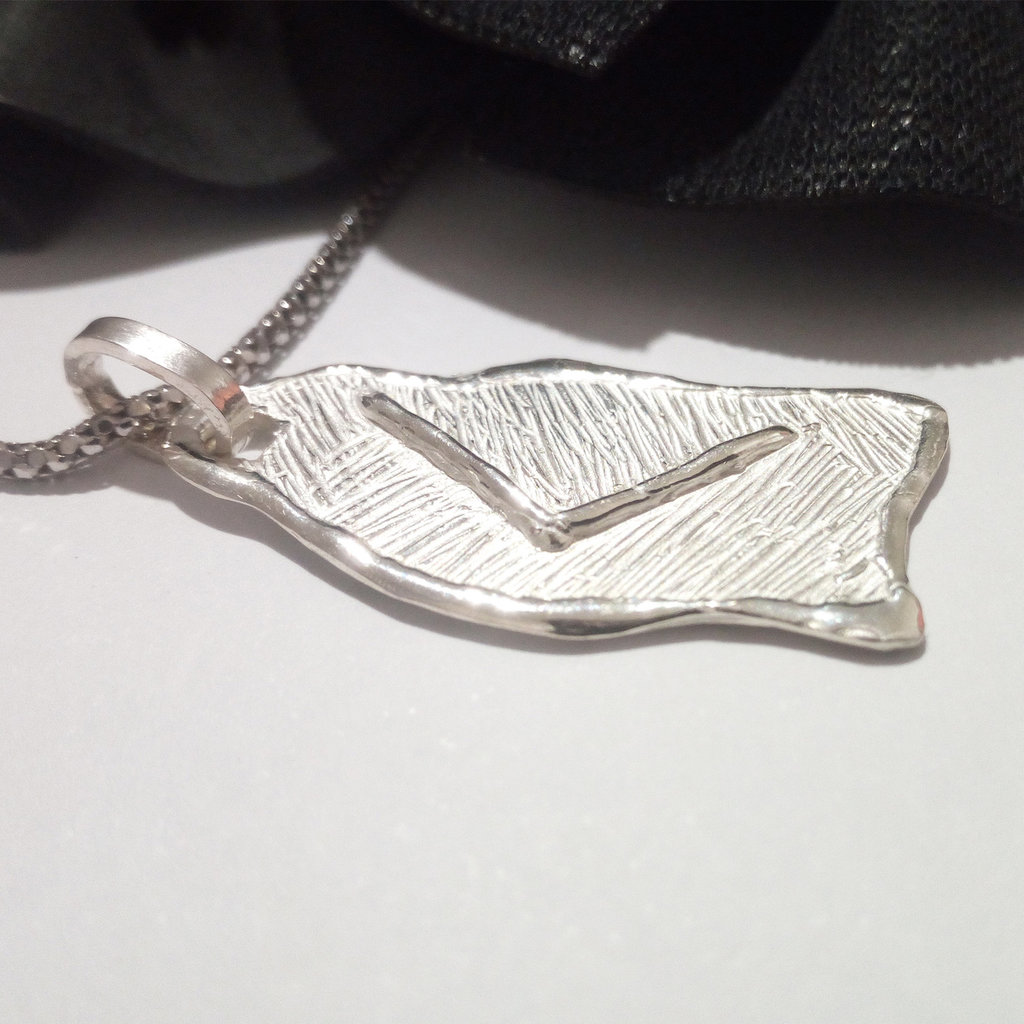 NKlaus Ciondolo Celtico Triskele In Argento 925 - Runa Scandinava 1,5 Cm Su Catena, Gioiello Uomo E Donna - 5