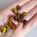 Perline di vetro ceche mix ambra miele 50gr circa