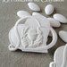 12 Cuori in polvere  di ceramica per Prima Comunione o Cresima