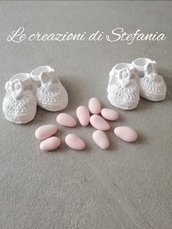 12 scarpine bimba in polvere di ceramica per nascita o battesimo