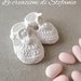 12 scarpine bimba in polvere di ceramica per nascita o battesimo
