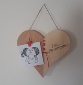 Portafoto in legno San Valentino,innamorati.