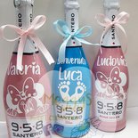 Bottiglia personalizzata per nascita