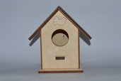 Casetta in legno per uccelli cm 18x16x12