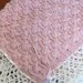 Copertina neonato in lana ottimo filato italiano fatta interamente a mano nuova per carrozzina/culla. Made in Italy