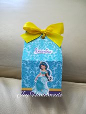 Scatolina segnaposto Jasmine principesse nascita battesimo compleanno confetti bomboniere 