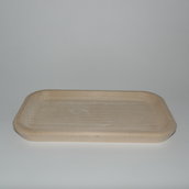 Ciotola in legno per polenta senza manici cm 23x13x2,2