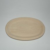 Ciotola in legno per polenta ovale cm 39x20x2,2