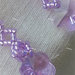 Orecchini pendenti glicine con cristallo Swarovski e perno argentato