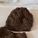 Capellino punto brioche - marrone tweed