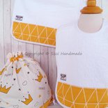 Siggi Set Asilo e Scuola Materna 3 pezzi Bambino - Asciugamano, Bavaglia, Sacca