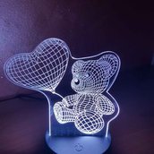 Lampada Led 3D Personalizzata