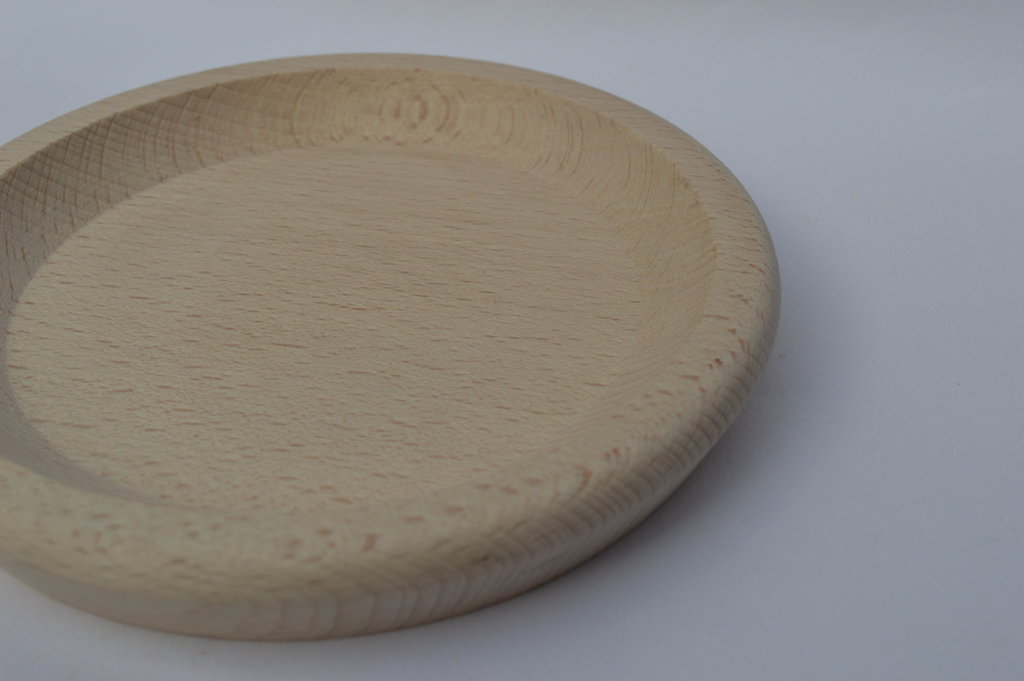 Piatto vassoio in legno di faggio per polenta tondo cm 16,5 Per l... su MissHobby