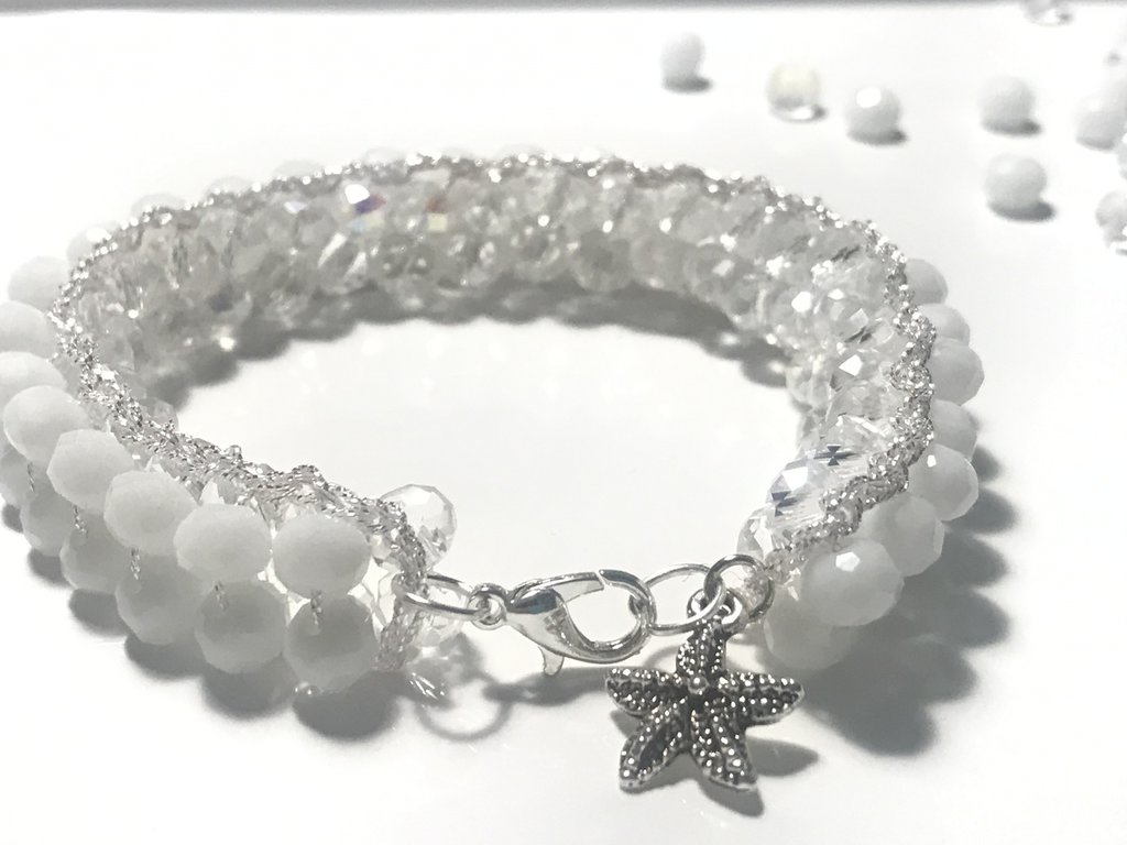 Bracciale Fatto A Mano Con Angelo Per Donna E Ragazza - Regalo Per Comunione, Cresima, Amicizia - Lunghezza Regolabile 16-24 Cm - Confezione Da 2