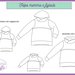 Cartamodello pdf felpa bambino/a con cappuccio e collo incrociato 