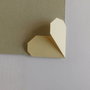 segnalibro angolare in cartoncino mod. cuore origami 