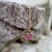 Collana oro laminato con pendente a forma di cuore con zirconi rosa