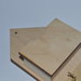 Portafiammiferi portapresine in legno cm 16,5 x 10 x 4,5