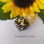 Perla in silicone alimentare esagonale 17mm.. *Leopard*