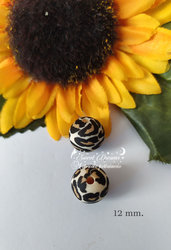 Perla in silicone alimentare 12 mm. *Leopard*