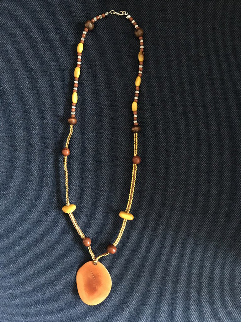 Sciarpa Collana Gioiello Etnica Con Ciondolo A Cuore – Accessorio Donna In Poliestere, Fantasia Leopardata E Colori Vari