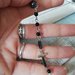 Collana black rosario style