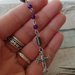 Collana purple rosario style 