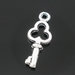 30 charms chiavi piccole tono argento