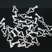 30 charms chiavi piccole tono argento