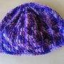 Cappello uncinetto viola