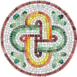 Kit Mosaico “Nodo Salomone 2  ”- con tessere tagliate a mano